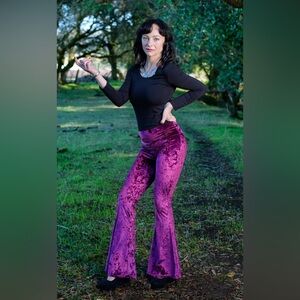 Purple Velvet Pants
